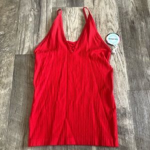 NWT Love Charm Red Tank.